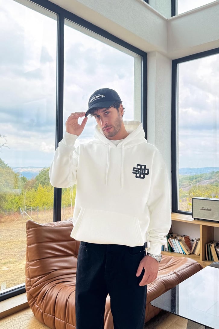 Stay United Baskılı Hoodie