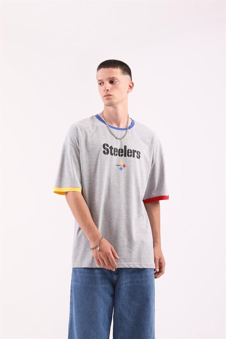 Steelers Baskılı Oversize Tshirt
