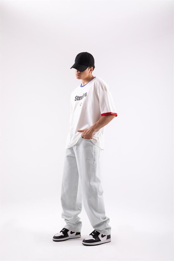 Steelers Baskılı Oversize Tshirt