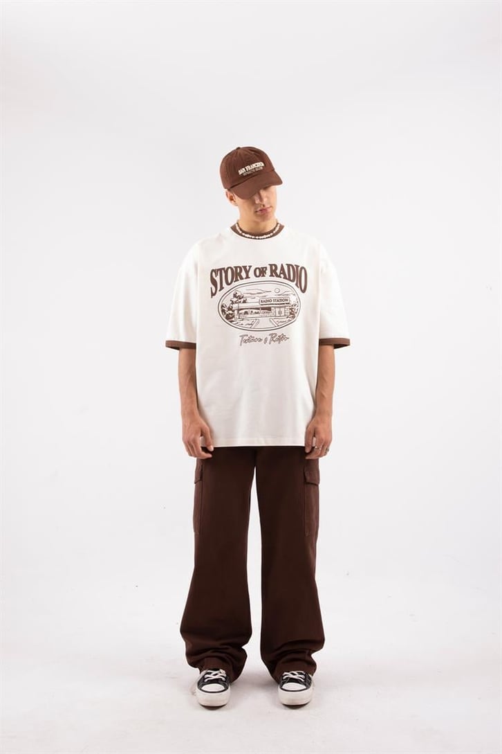 Story of Radio Baskılı Oversize Tshirt