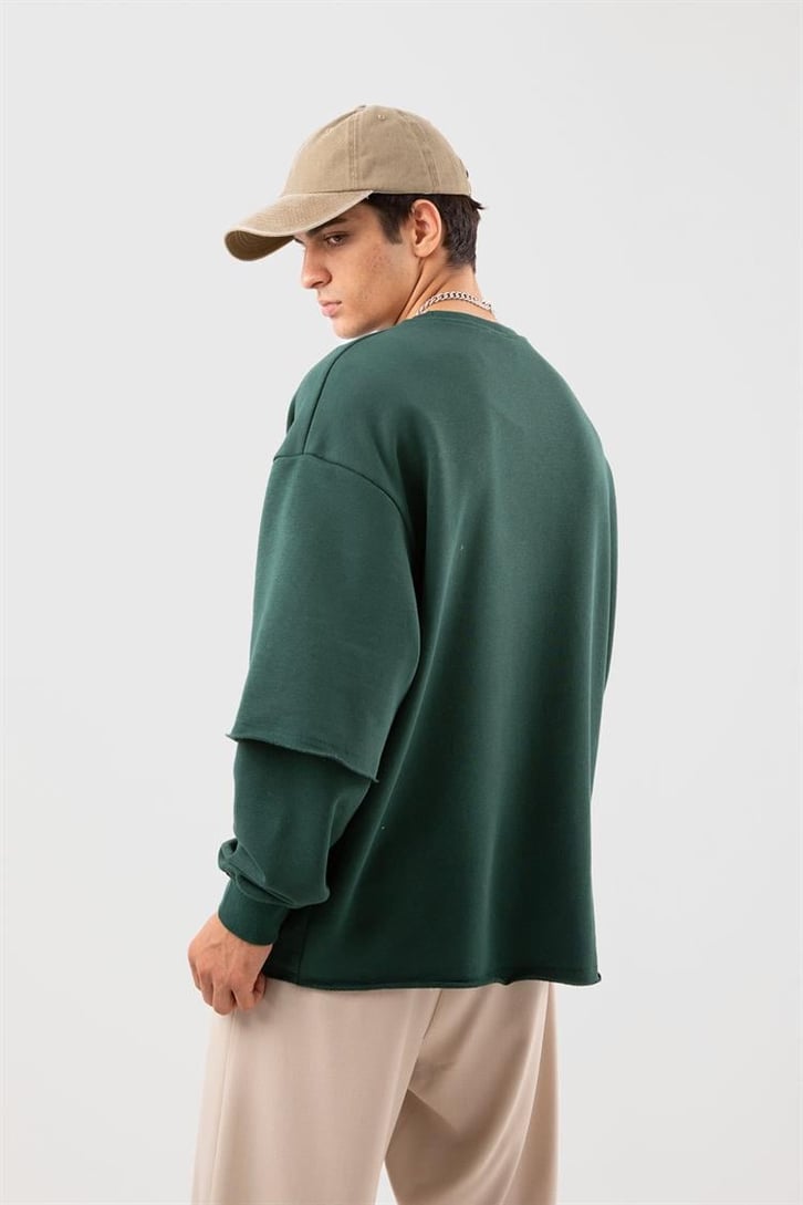 Street Yeşil Long Sleeve Sweatshirt