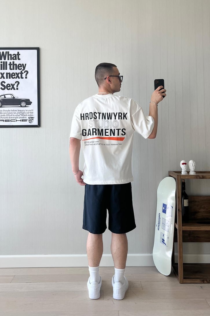 Studio Garments Baskılı Oversize Tişört