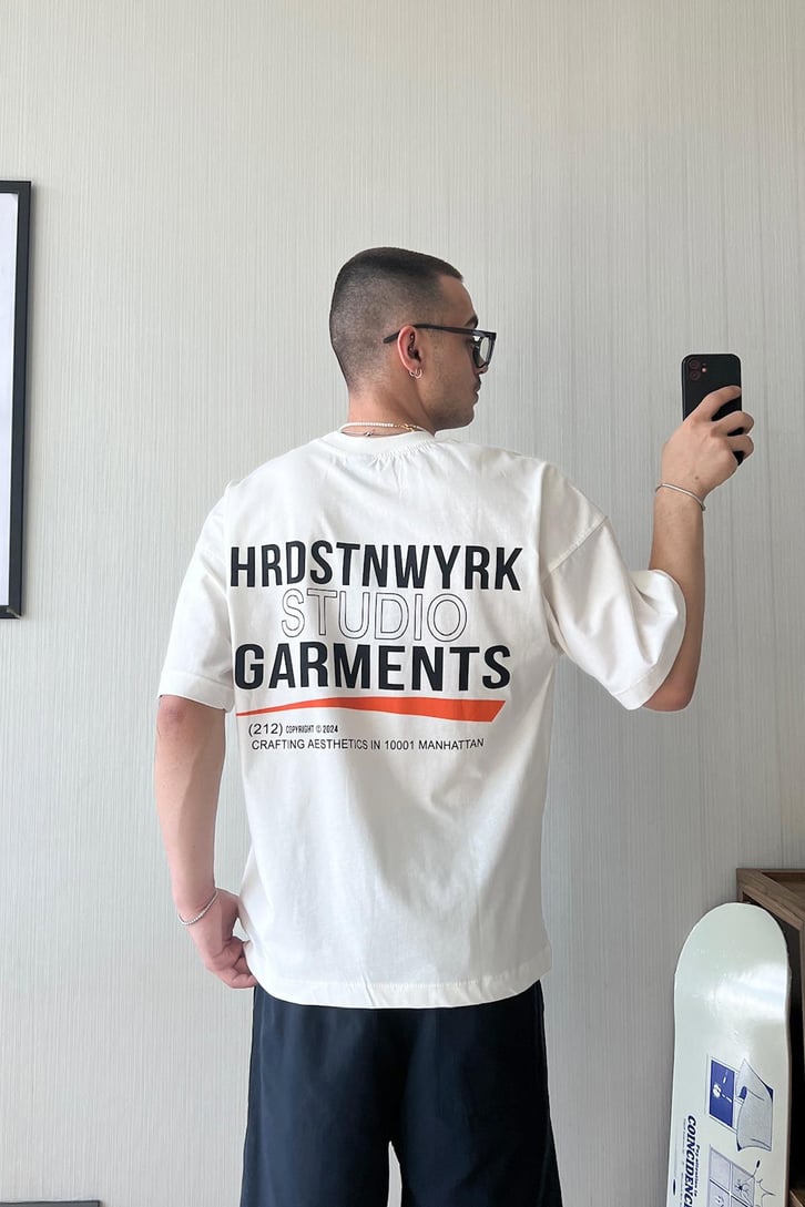 Studio Garments Baskılı Oversize Tişört
