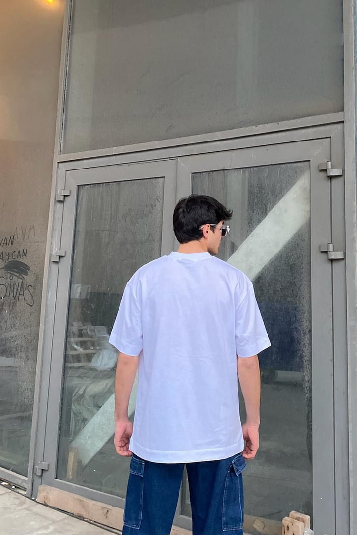 Summer Camp Oversize Beyaz Tshirt