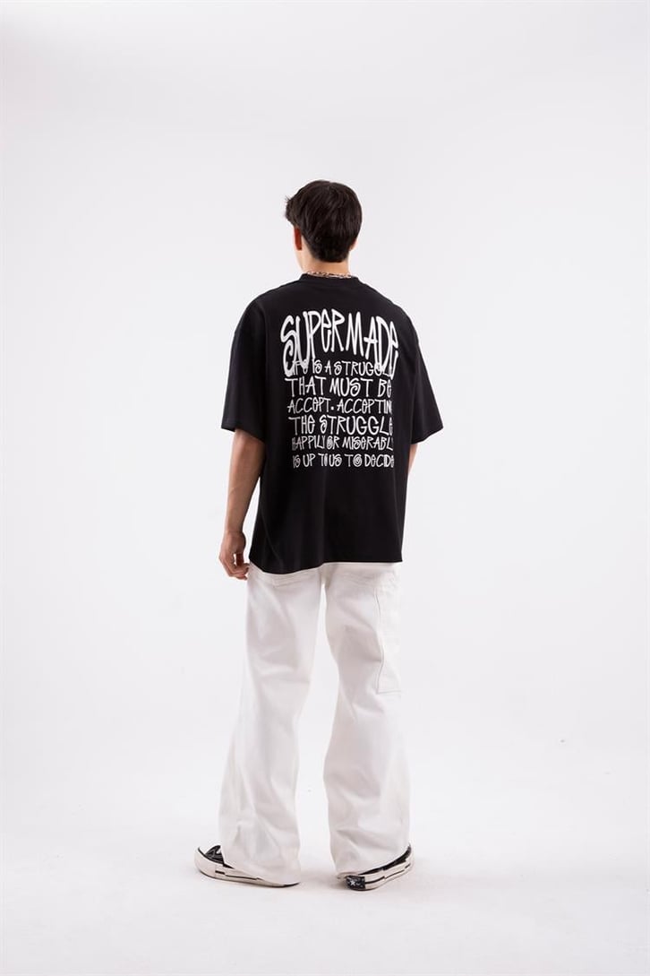 Supermade Baskılı Oversize Tshirt