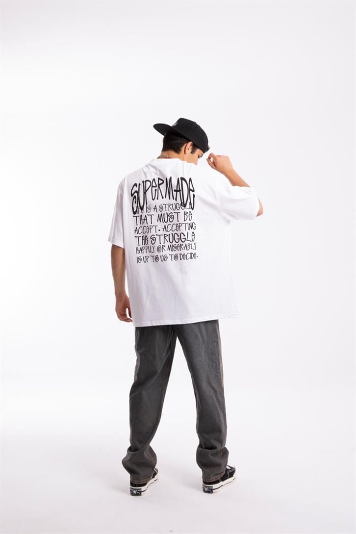 Supermade Baskılı Oversize Tshirt