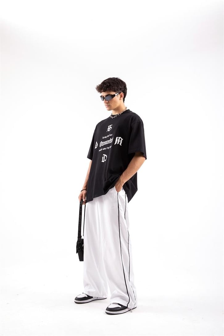 Supermade Fear Siyah Oversize Tshirt