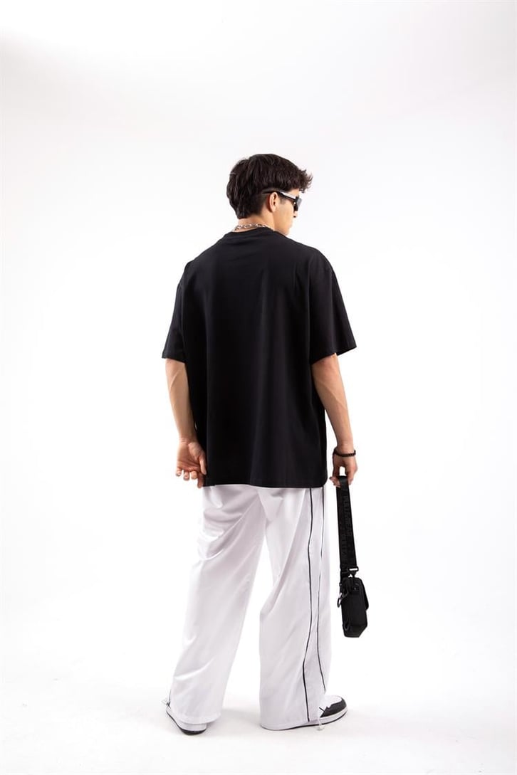 Supermade Fear Siyah Oversize Tshirt