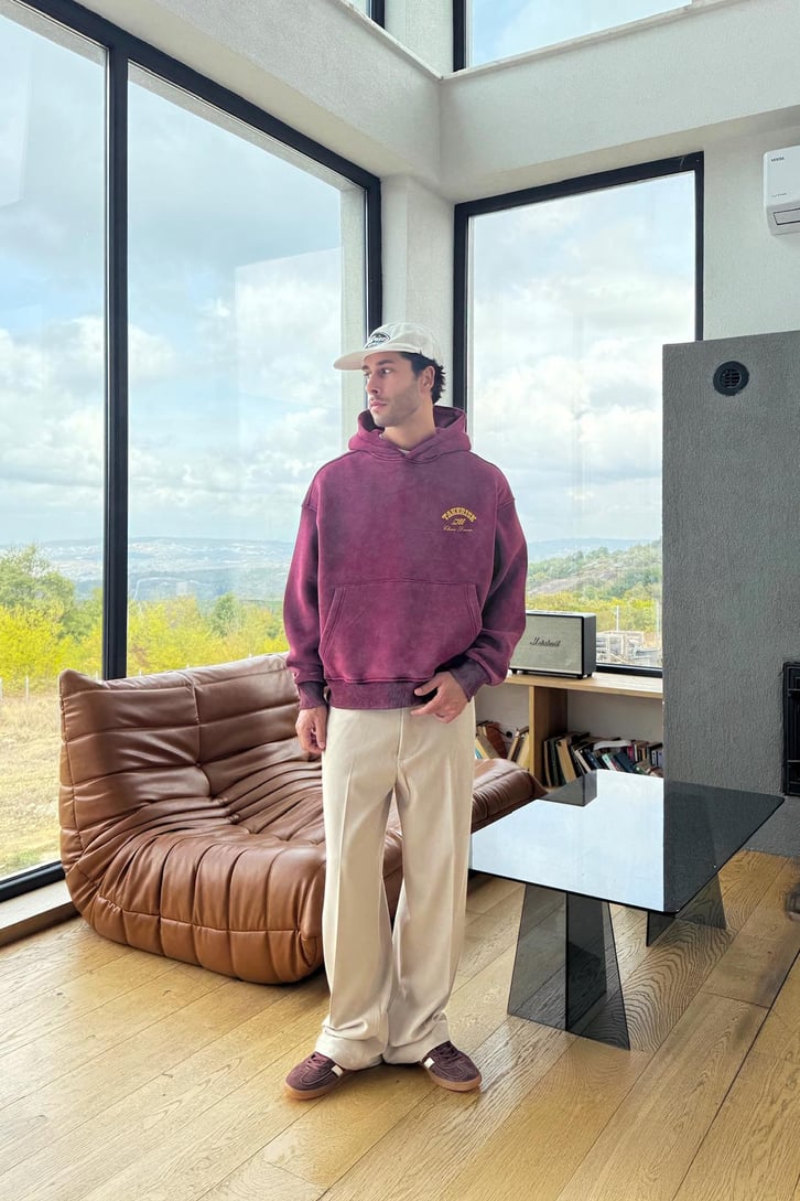 Takerisk Baskılı Hoodie