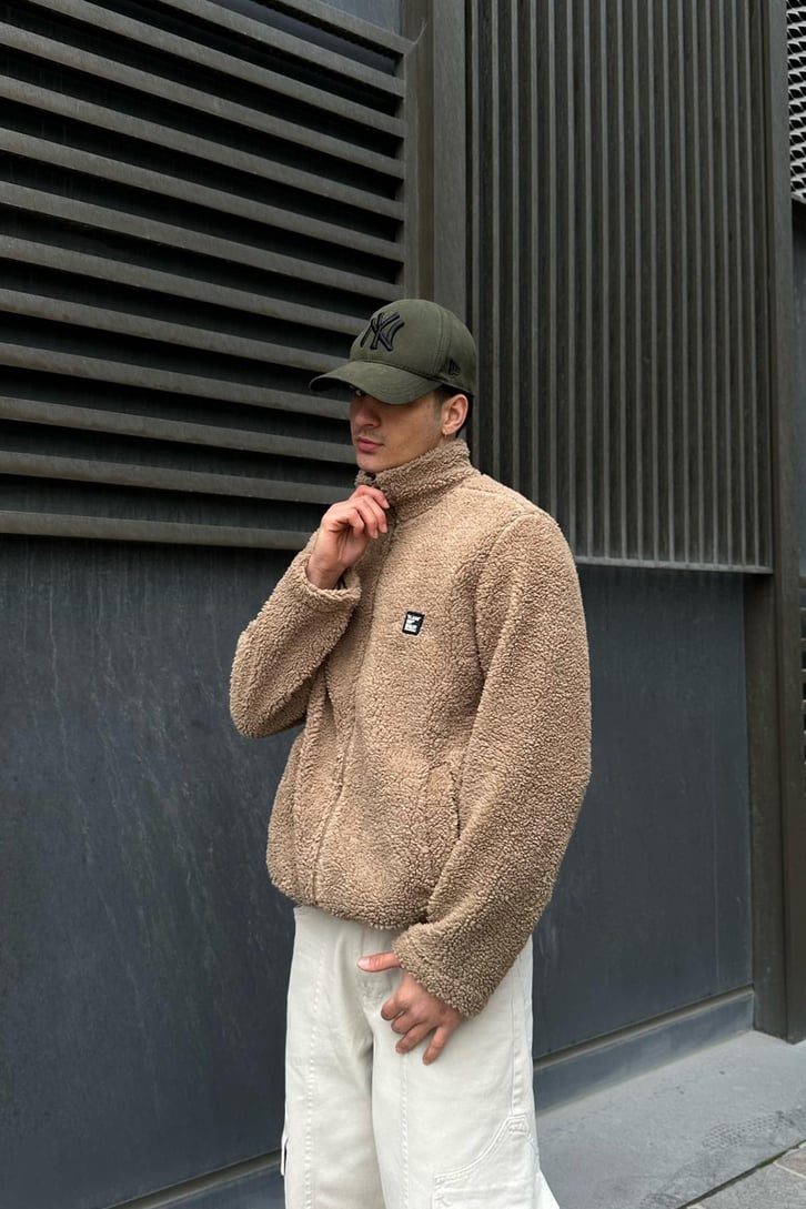Teddy Fleece Siyah Ceket