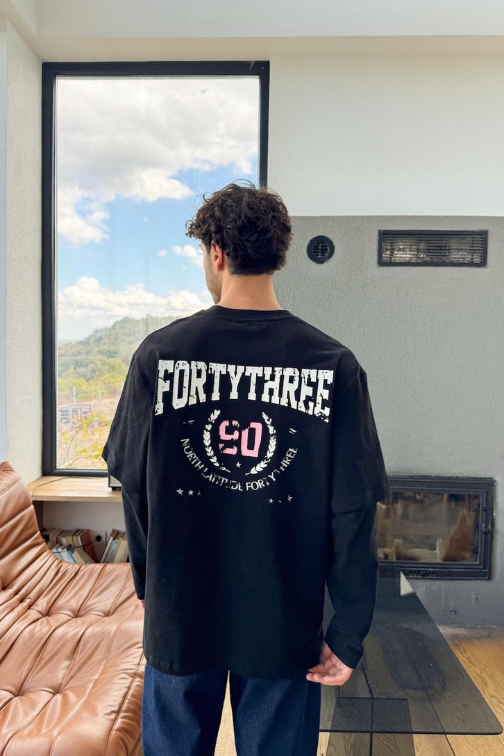 Ten Baskılı Sweatshirt
