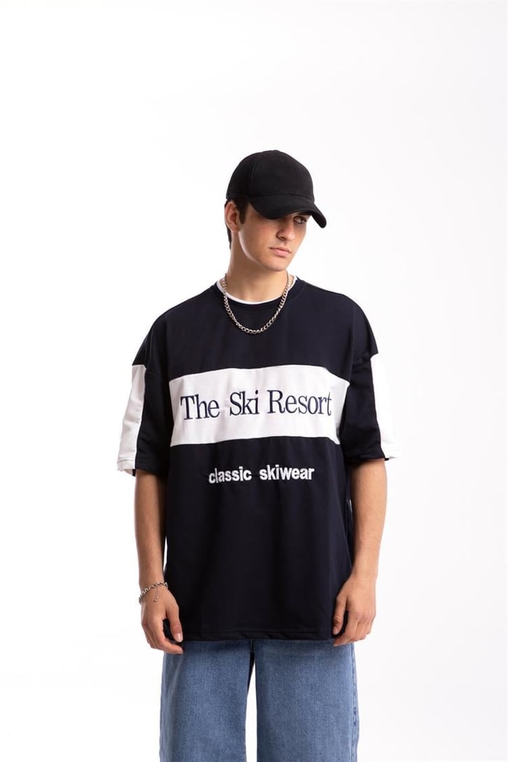 The Ski Resort Nakışlı Oversize Tshirt