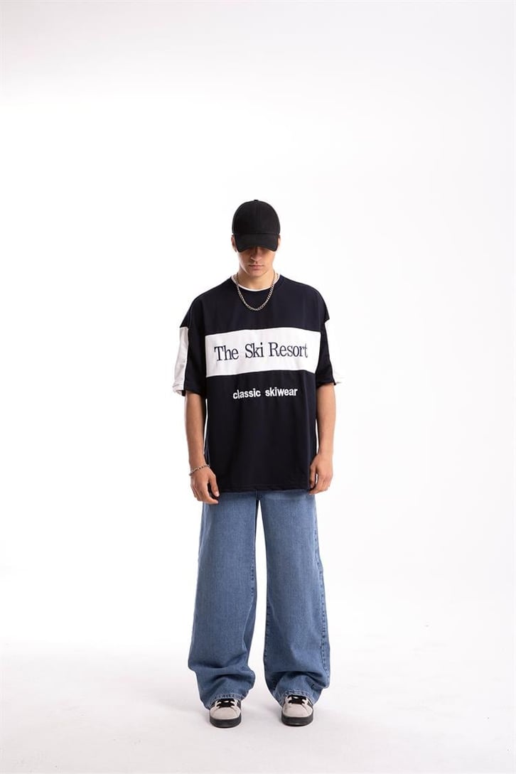 The Ski Resort Nakışlı Oversize Tshirt