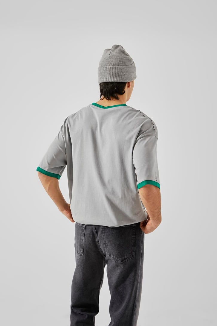 The South Baskılı Beyaz Oversize Hoodie