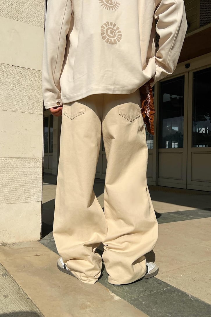 Theo Gabardin Baggy Pantolon