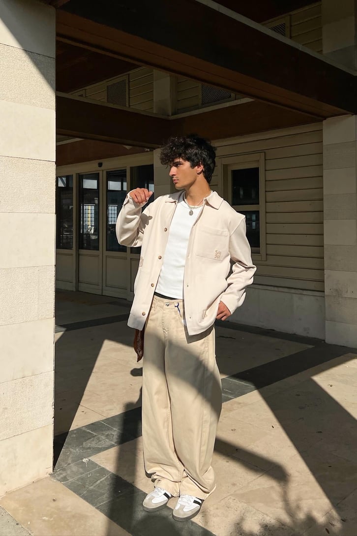 Theo Gabardin Baggy Pantolon