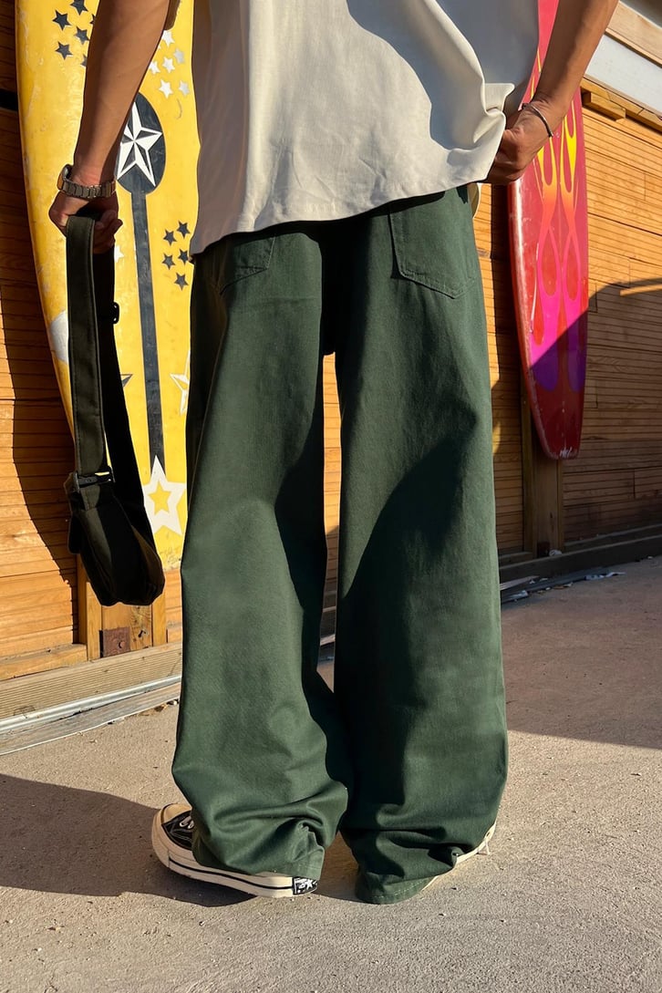 Theo Gabardin Baggy Pantolon