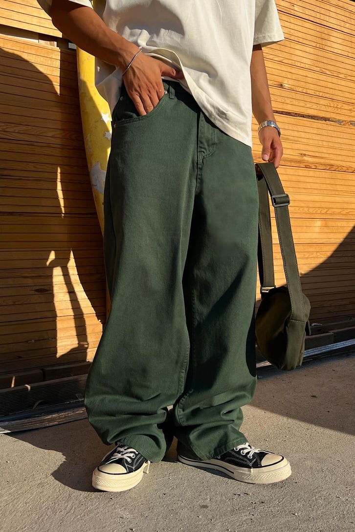 Theo Gabardin Baggy Pantolon