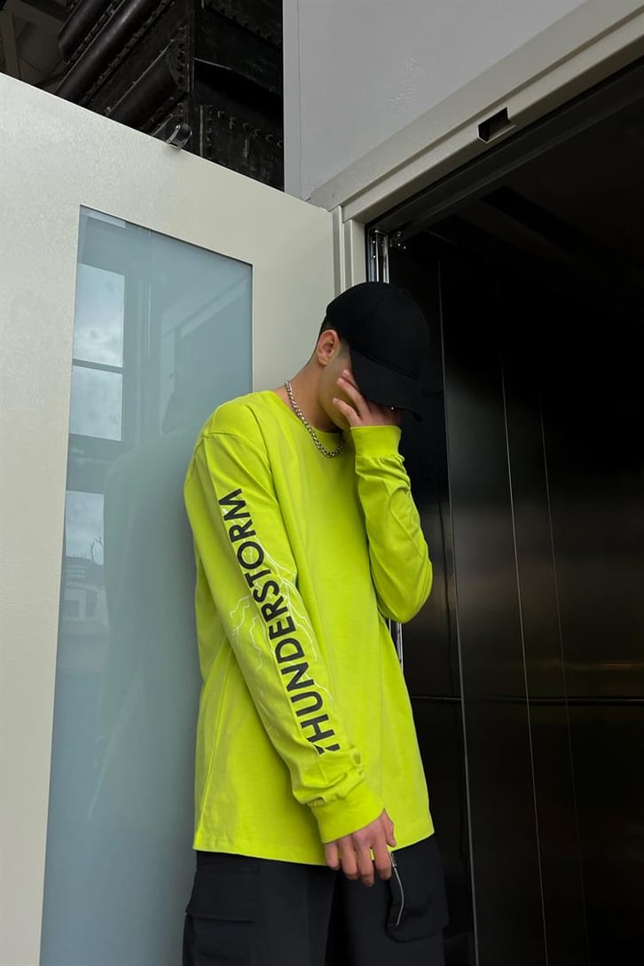 Thunderstorm Yeşil Long Sleeve Tişört
