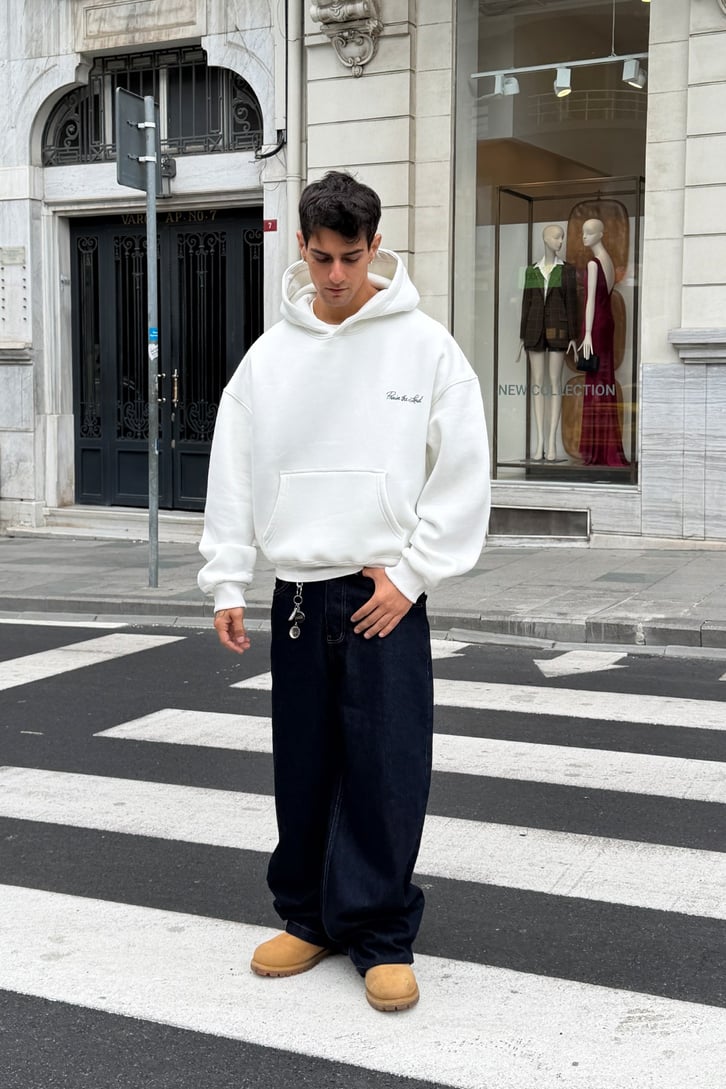 To Be Late Navy Blue Hoodie