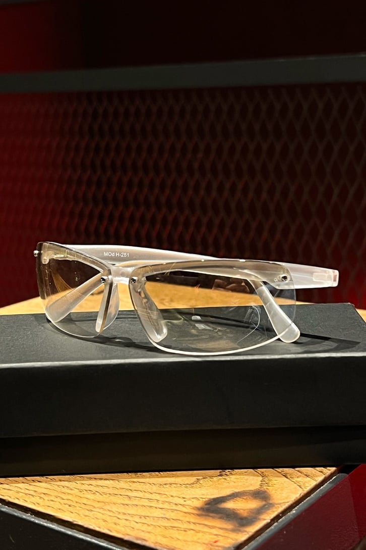 Transparent Frame Beyaz Streetwear Gözlük
