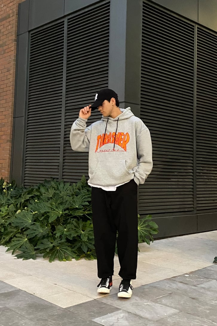 TRASHER BASKILI PREMIUM OVERSIZE HOODIE