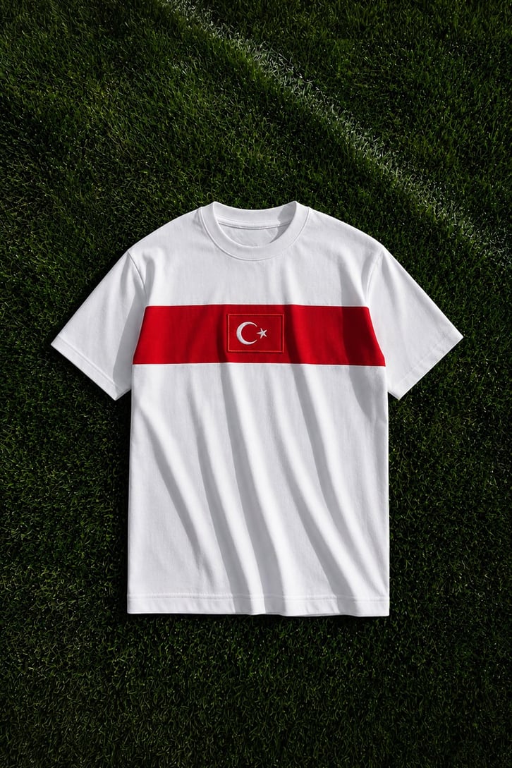 Türk Bayraklı Premium Tişört