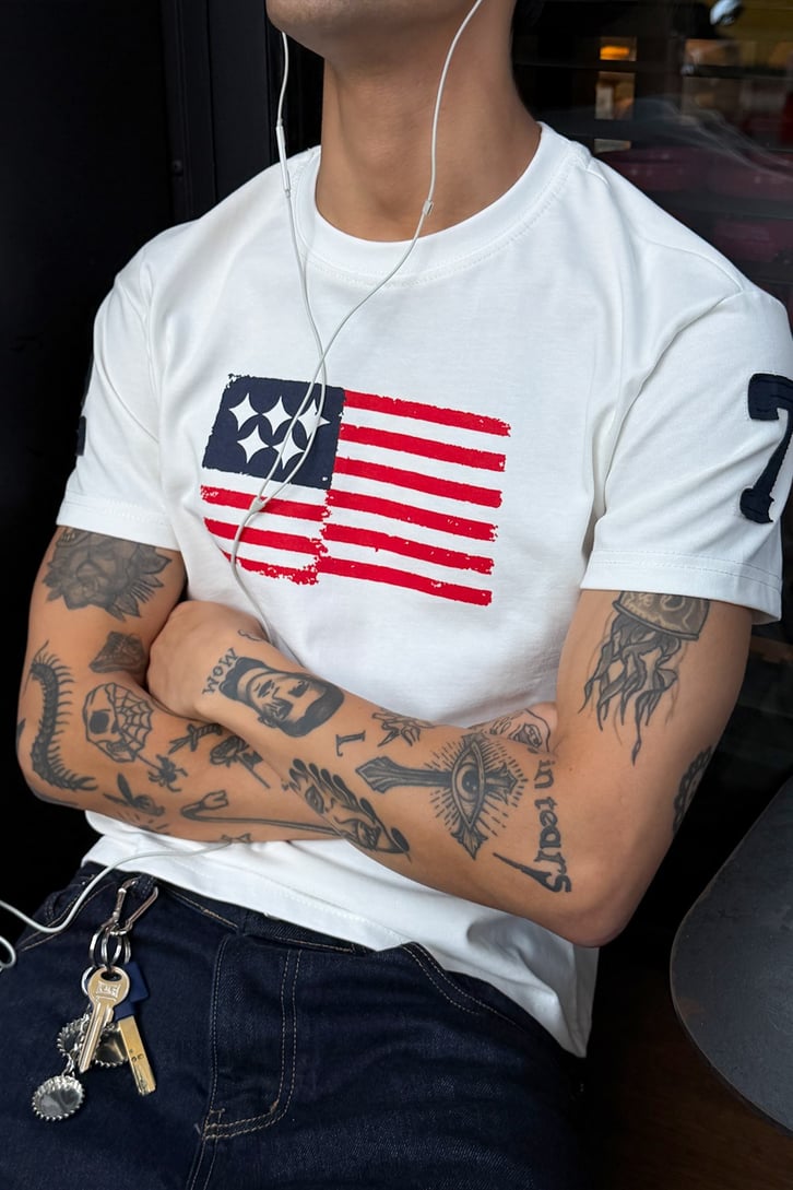 U.S. Flag Printed Tee