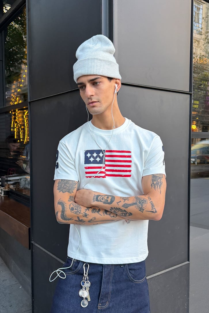 U.S. Flag Printed Tee