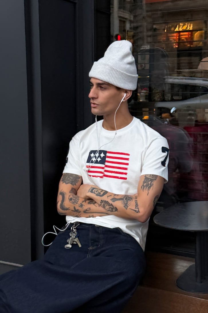 U.S. Flag Printed Tee