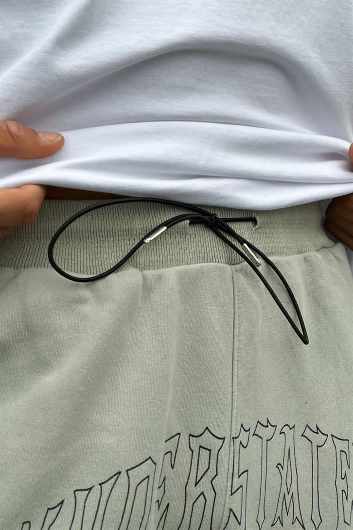 Undertated Baskılı Buz Gri Zipper Eşofman Takımı