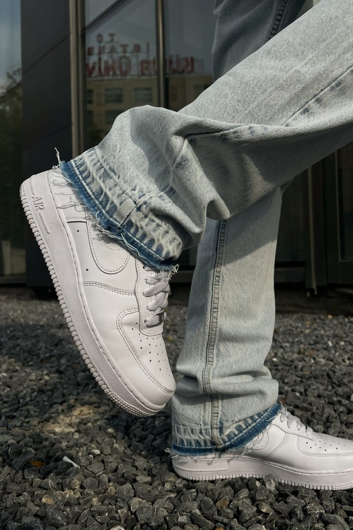 Undertrap Baskılı Buz Mavi Regular Fit Jean