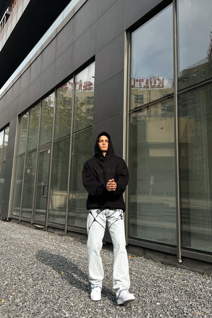Undertrap Baskılı Buz Mavi Regular Fit Jean