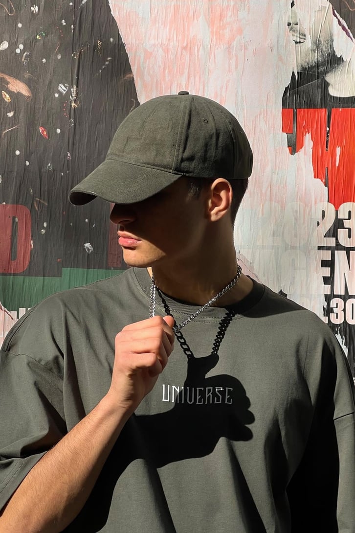 Universe 89 Baskılı Oversize Tshirt