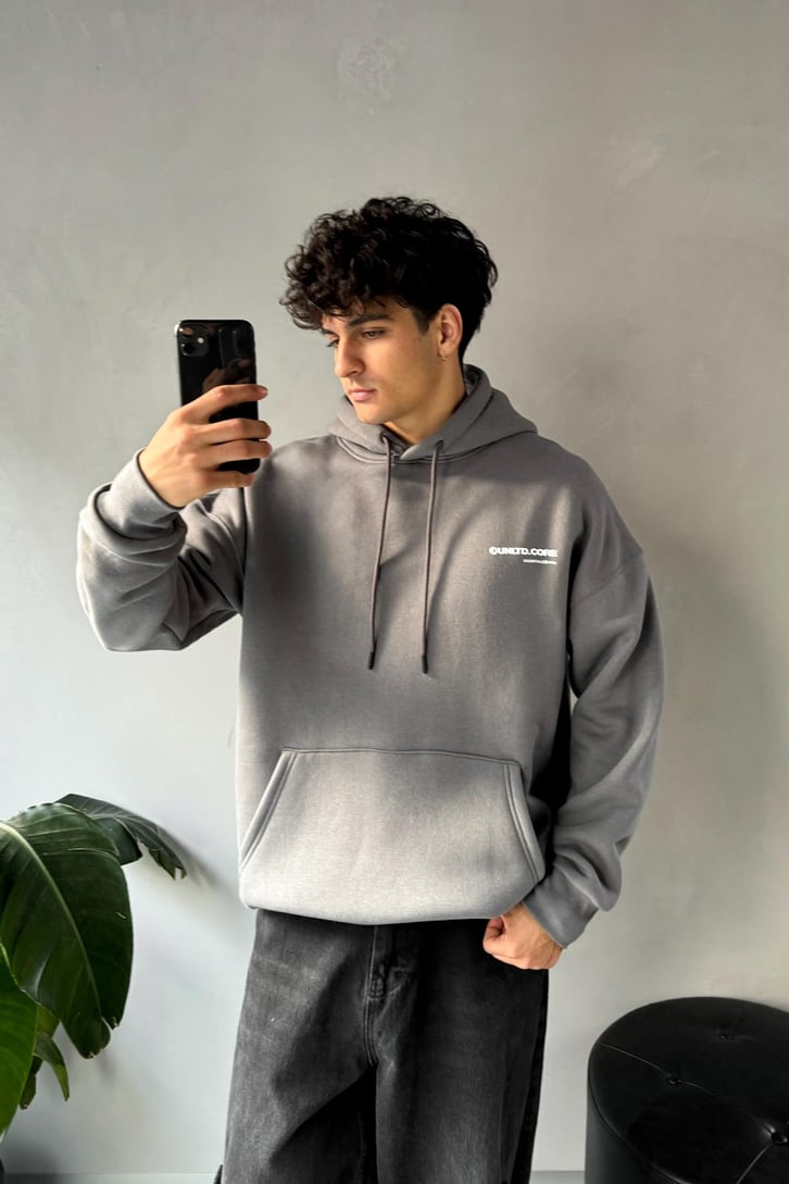 Unltd Core Baskılı Oversize Hoodie