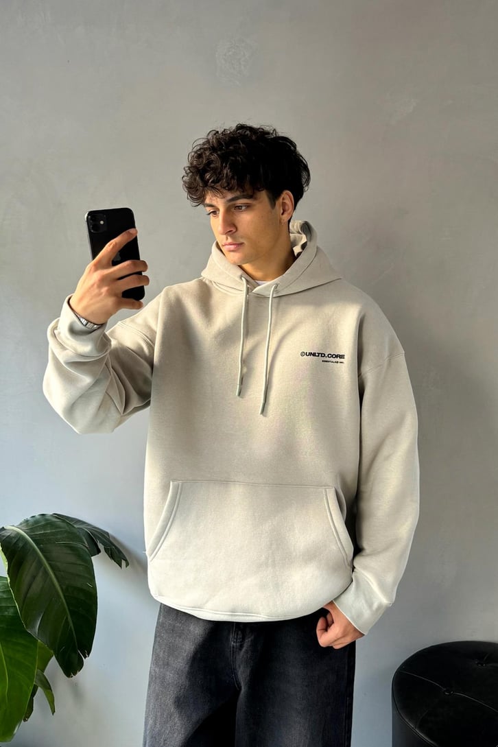 Unltd Core Baskılı Oversize Hoodie