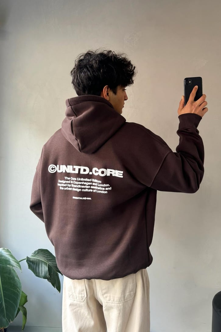Unltd Core Baskılı Oversize Hoodie