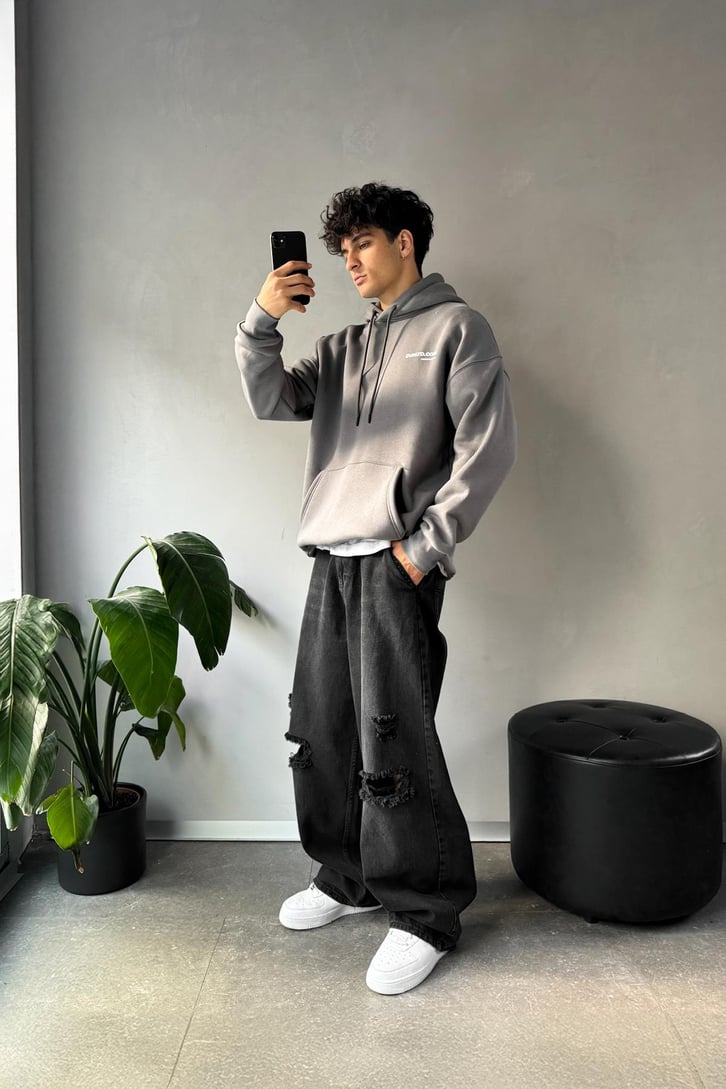 Unltd Core Baskılı Oversize Hoodie