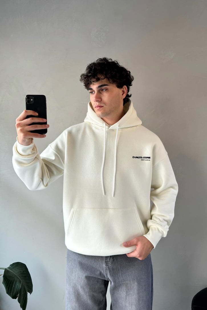 Unltd Core Baskılı Oversize Hoodie