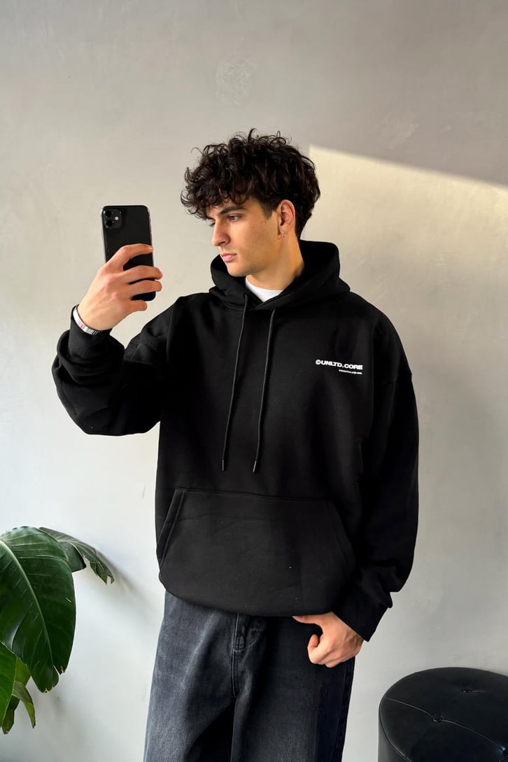 Unltd Core Baskılı Oversize Hoodie