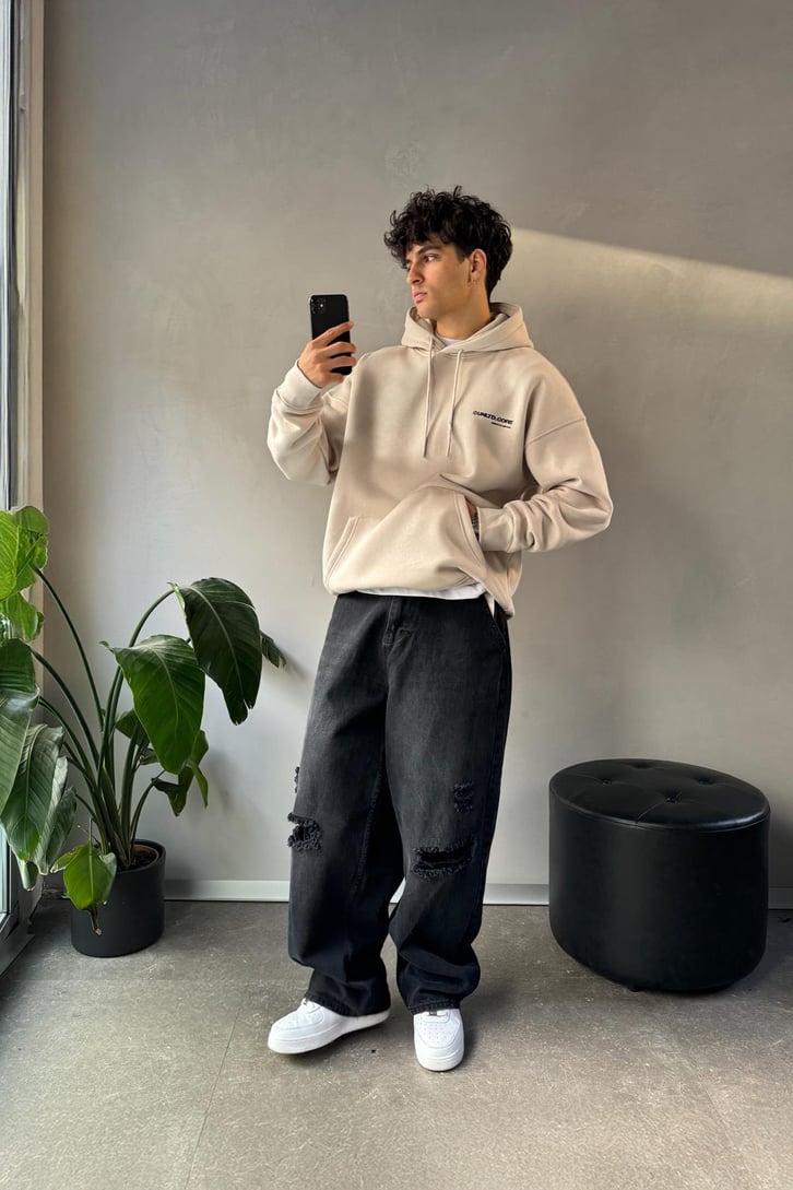 Unltd Core Baskılı Oversize Hoodie