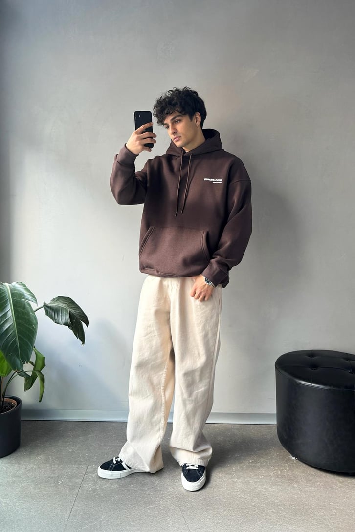 Unltd Core Baskılı Oversize Hoodie