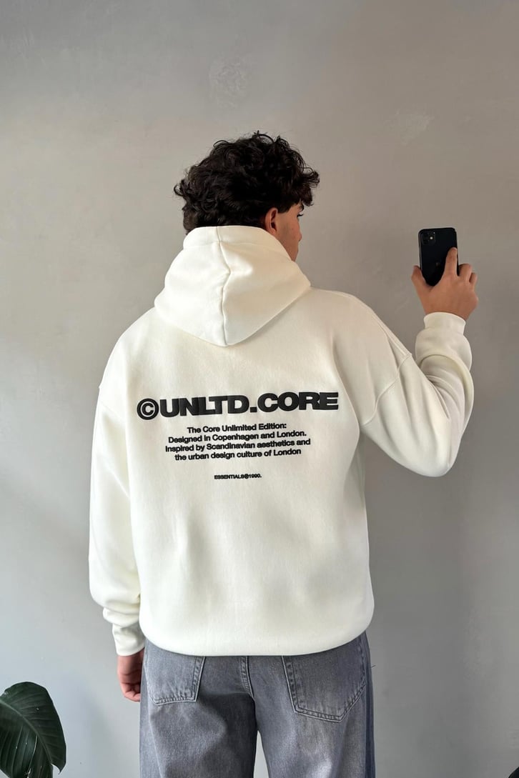 Unltd Core Baskılı Oversize Hoodie