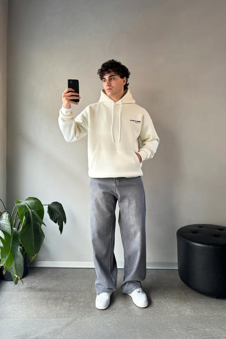 Unltd Core Baskılı Oversize Hoodie