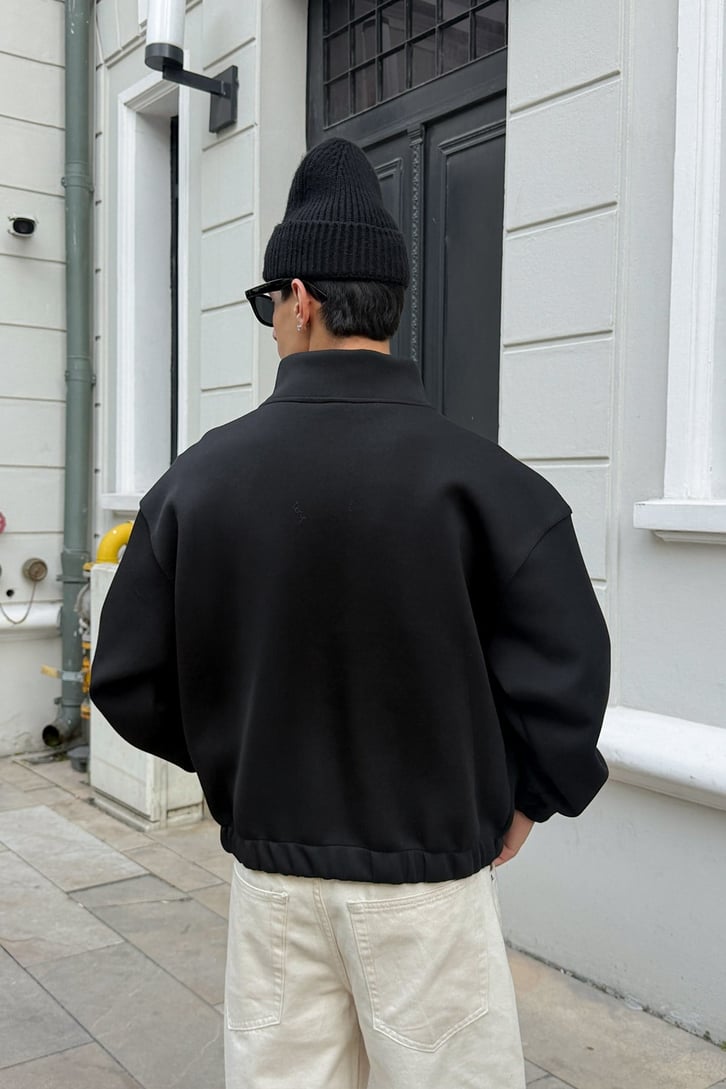 Urban Black Bomber Ceket