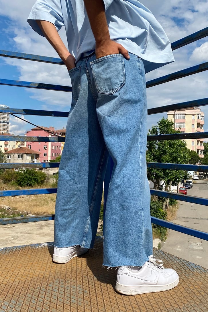 Urban Style Kot Mavisi Baggy Jean