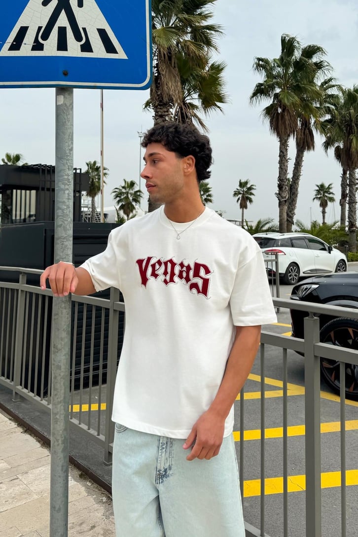 Vegas Taş İşlemeli Tişört
