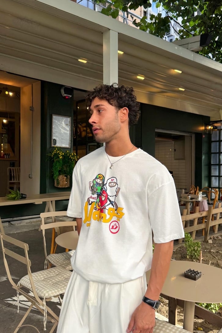 Vms Ninja Baskılı Siyah Tshirt