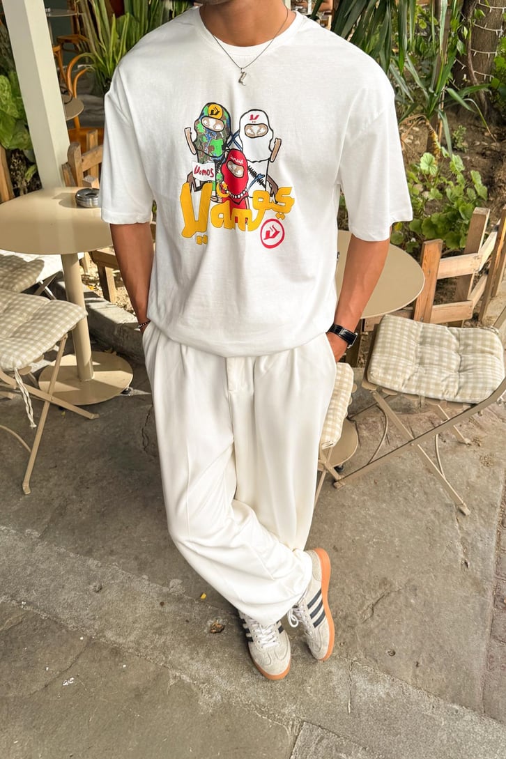 Vms Ninja Baskılı Siyah Tshirt