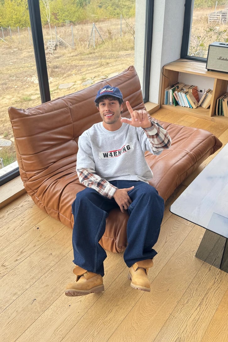 Warning Baskılı Sweatshirt